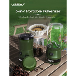 Liquidificador e moedor portátil HIBREW 3 em 1 para café e muito mais